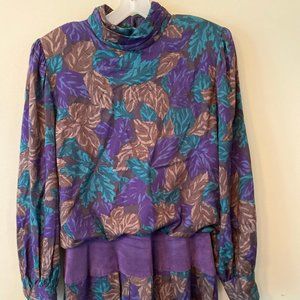 Original Authentic Vintage: PATTY O'NEIL Blouson-Drop Waist Dress